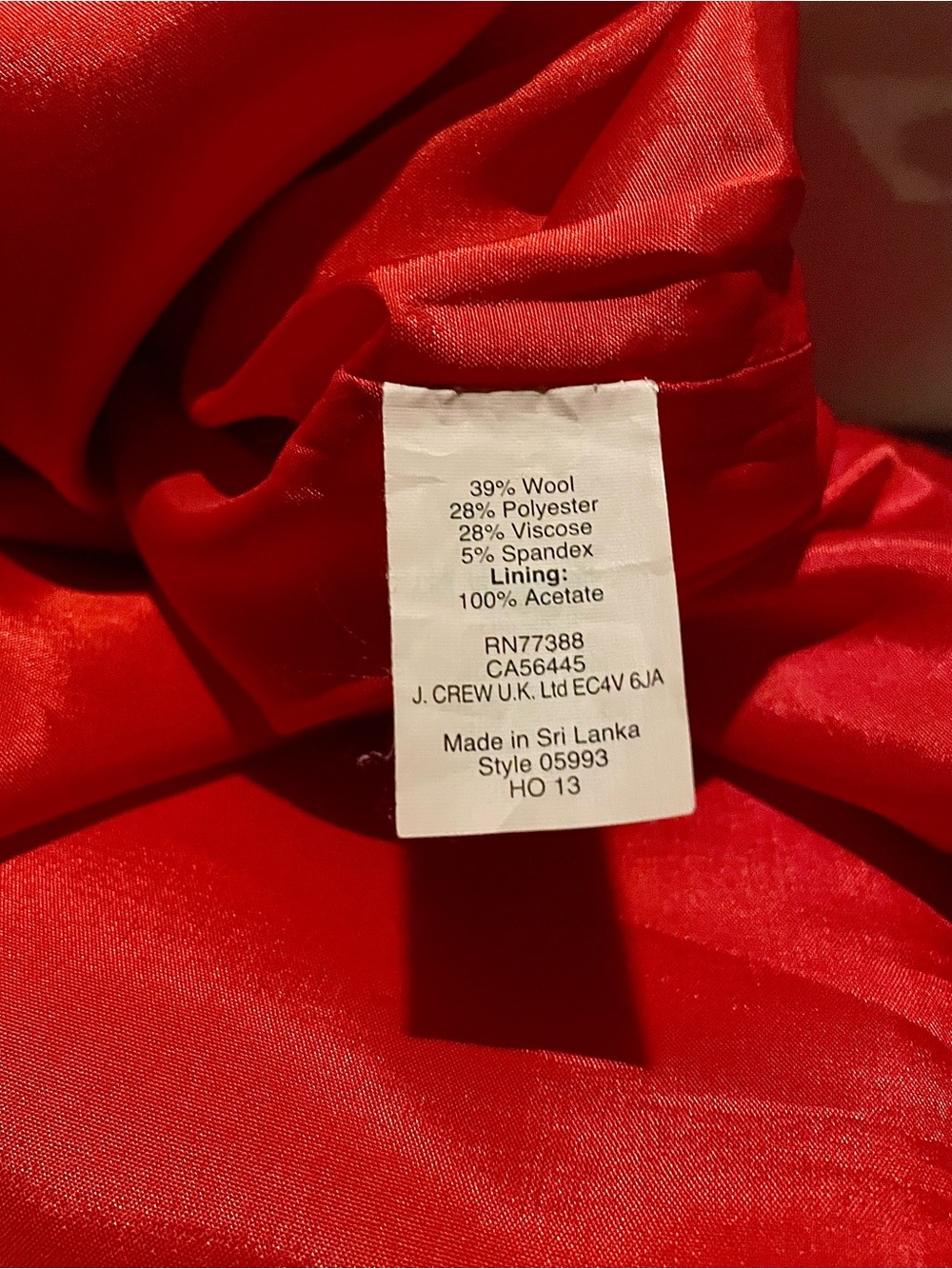 J. Crew Red Peplum Sheath Dress Size 6 - Picture 12 of 13
